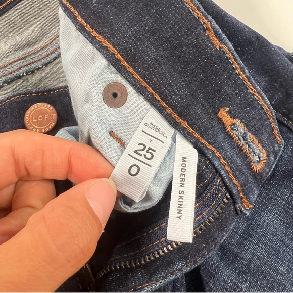 Loft women’s skinny denim jeans 25 m142-38 - Picture 6 of 6